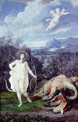 Luigi XIV come Apollo, uccisore di Pitone
